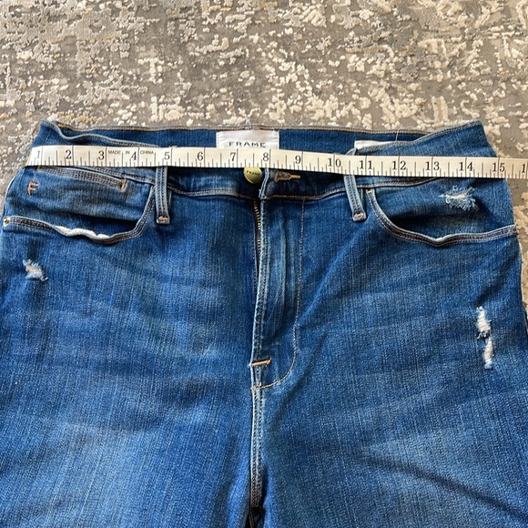 Frame LeHigh High Rise Ripped Jeans 30 - Picture 5 of 13